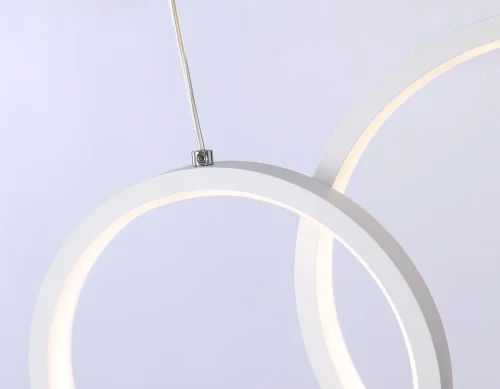 Светильник подвесной LED с пультом FL5393 Ambrella light белый 1 лампа, основание белое в стиле современный хай-тек с пультом фото 6