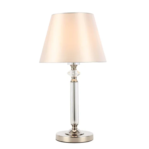 Настольная лампа Viore SL1755.154.01 ST-Luce белая 1 лампа, основание никель стекло металл в стиле классический 