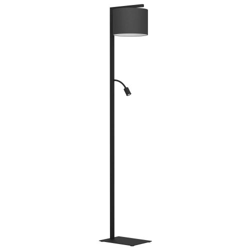 Торшер LED Foligno 390068 Eglo для чтения чёрный 1 лампа, основание чёрное в стиле современный
