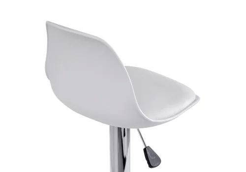 Барный стул Soft white 11878 Woodville, белый/искусственная кожа, ножки/металл/хром, размеры - *1030***380*380 фото 6