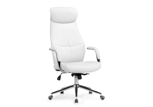 Компьютерное кресло Modus white 15824 Woodville, белый/экокожа, ножки/металл/хром, размеры - *1290***630*680