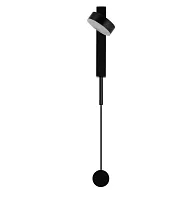 Бра LED Aga APL.016.11.07 Aployt белый на 1 лампу, основание чёрное в стиле современный 