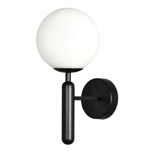 Бра Cleburne LSP-8592 Lussole белый на 1 лампа, основание чёрное в стиле современный 