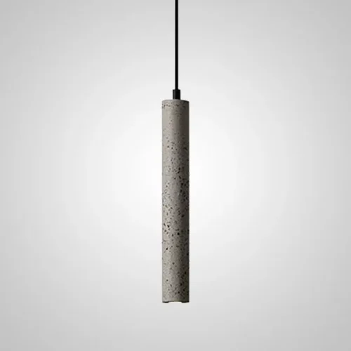 Светильник подвесной BRUT 189836-23 ImperiumLoft серый на 1 лампу, основание чёрное в стиле скандинавский 