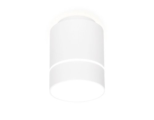 Светильник накладной LED TN255 Ambrella light белый 1 лампа, основание белое в стиле модерн круглый