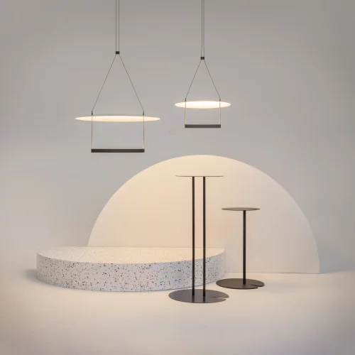 Светильник подвесной LED Ambience MOD280PL-L23B3K Maytoni белый чёрный на 1 лампу, основание чёрное в стиле современный хай-тек отражённый свет фото 6