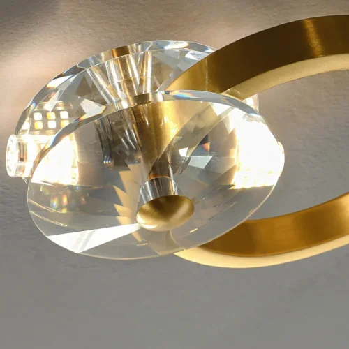 Светильник потолочный ADONICA ARCH L8 208108-23 ImperiumLoft прозрачный на 8 ламп, основание латунь в стиле современный фото 5