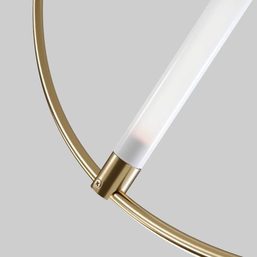 Светильник подвесной RESIST LED B D90 204149-26 ImperiumLoft белый 1 лампа, основание золотое в стиле современный  фото 4