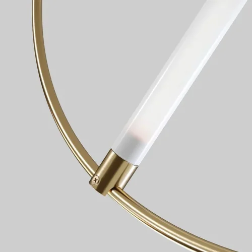 Светильник подвесной RESIST LED B D90 204149-26 ImperiumLoft белый на 1 лампу, основание золотое в стиле современный фото 4