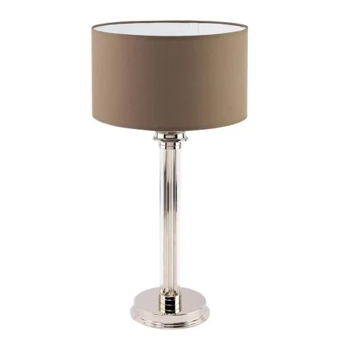 Настольная лампа Bolt BOL-LG-1(N) Kutek коричневая 1 лампа, основание никель металл в стиле американский 