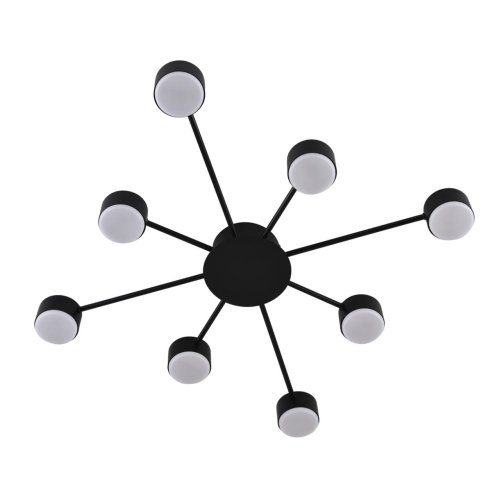 Светильник потолочный Torina 8344/8C Lumion чёрный на 8 ламп, основание чёрное в стиле минимализм фото 3