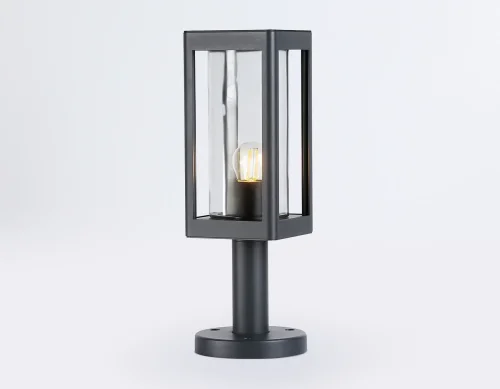Парковый светильник ST2409 Ambrella light уличный IP54 серый 1 лампа, плафон прозрачный в стиле хай-тек современный E27 фото 2