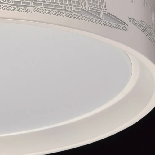 Люстра потолочная LED Ривз 674016001 MW-Light белая на 1 лампа, основание белое в стиле современный  фото 7