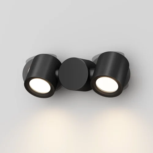 Настенный светильник уличный Wall Street O010WL-02B Maytoni уличный IP54 чёрный на 2 лампы, плафон чёрный в стиле современный GU10 фото 6