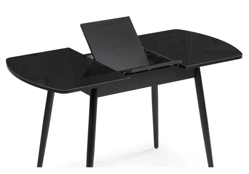 Стеклянный стол Калверт черный 551085 Woodville столешница чёрная из стекло лдсп фото 5