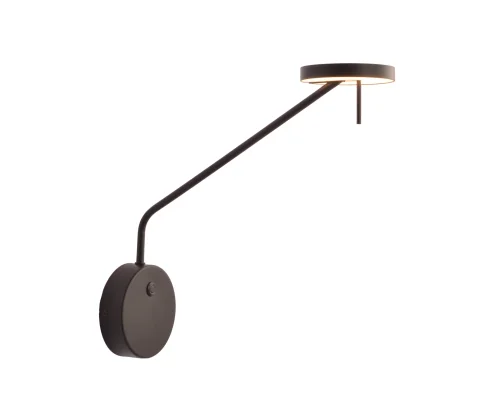 Бра с выключателем LED Некси 09440-1,19(3000K) Kink Light чёрный на 1 лампу, основание чёрное в стиле современный для чтения