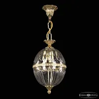 Светильник подвесной 5680/20 G Clear/M-1H Bohemia Ivele Crystal прозрачный 3 лампы, основание золотое в стиле классический 