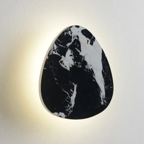 Бра LED BILBAO AP6W LED D200 BLACK Crystal Lux чёрный на 1 лампу, основание чёрное в стиле современный отражённый свет фото 4