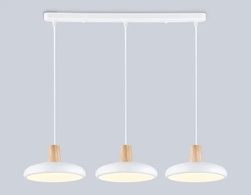 Светильник подвесной LED FL4840 Ambrella light белый на 1 лампу, основание белое в стиле хай-тек фото 3