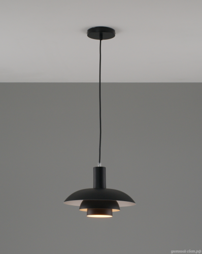 Светильник подвесной Pescara V10659-1P Moderli чёрный 1 лампа, основание чёрное в стиле современный скандинавский лофт 