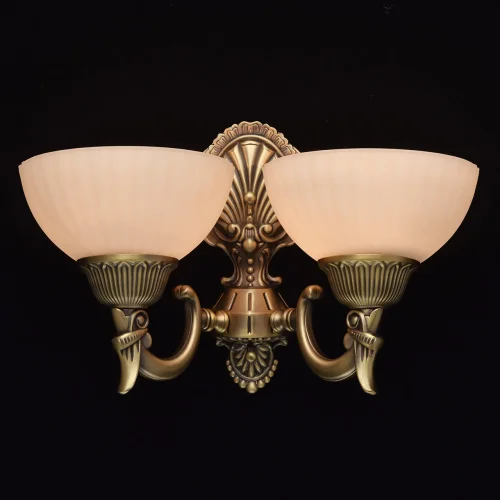 Бра Афродита 317020202 MW-Light бежевый на 2 лампы, основание бронзовое в стиле классический  фото 2