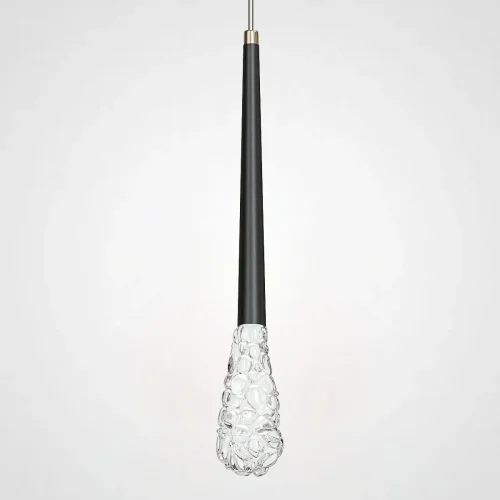 Светильник подвесной FIAL C LUX Black 213660-23 ImperiumLoft прозрачный 1 лампа, основание чёрное в стиле современный 