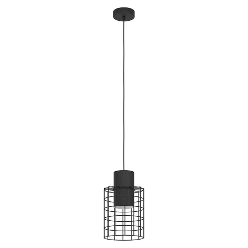 Светильник подвесной Milligan 43625 Eglo чёрный 1 лампа, основание чёрное в стиле современный 