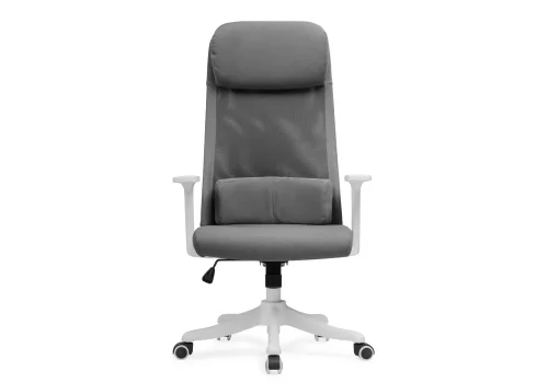 Компьютерное кресло Salta gray / white 15397 Woodville, серый/ткань, ножки/пластик/белый, размеры - *1200***650* фото 2