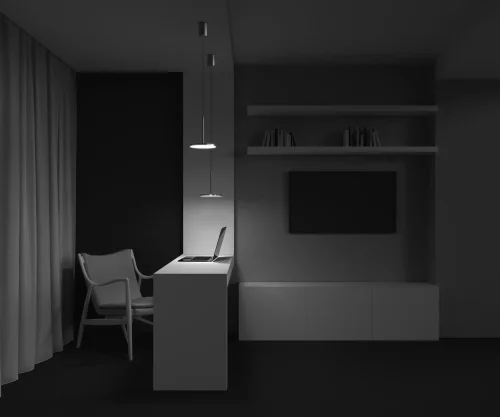 Светильник подвесной LED Plato P076PL-L12W3K-BS Maytoni белый на 1 лампу, основание латунь в стиле хай-тек современный фото 8