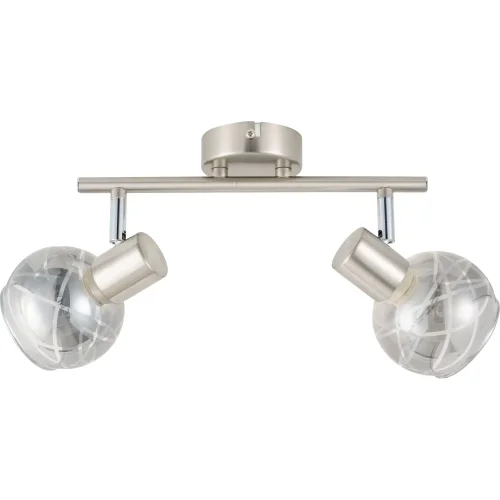 Спот с 2 лампами Kristal TL1236Y-02SN Toplight серый E14 в стиле современный 