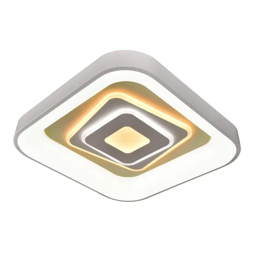 Светильник потолочный LED с пультом 611/PL LED Escada белый 1 лампа, основание белое в стиле хай-тек квадраты