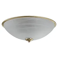 Люстра потолочная SESTO 177.3 R40 Lucia Tucci белая на 3 лампы, основание золотое в стиле классический 