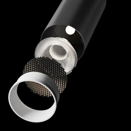 Светильник накладной LED Focus Led C055CL-L12W2.7K-SS-B Maytoni чёрный на 1 лампу, основание чёрное в стиле современный хай-тек трубочки фото 2 Светильник накладной LED Focus Led C055CL-L12W2.7K-SS-B Maytoni чёрный на 1 лампу, основание чёрное в стиле современный хай-тек трубочки фото 2