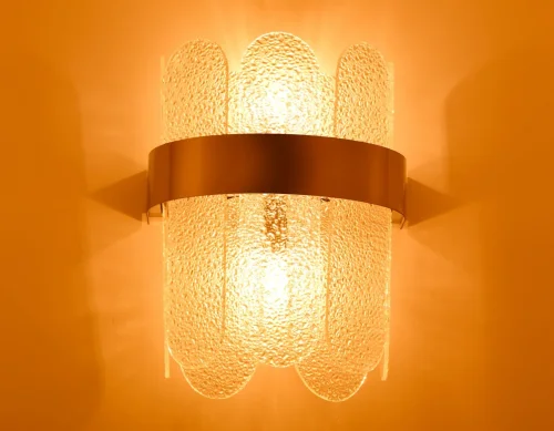 Бра Traditional TR5337 Ambrella light прозрачный на 2 лампы, основание хром в стиле классический  фото 4