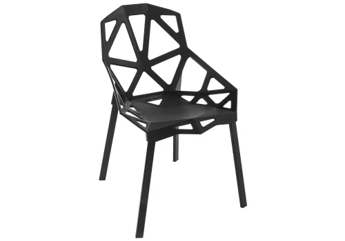 Деревянный стул One PC-015 черный 11697 Woodville, чёрный/, ножки/металл/чёрный, размеры - ****550*560 фото 3