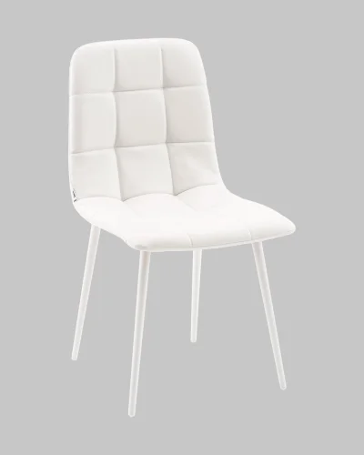 Стул Одди NEW экокожа белый белые ножки УТ000041295 Stool Group, белый/экокожа, ножки/металл/белый, размеры - *****
