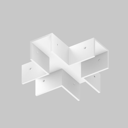 Коннектор X-образный для профиля Exility IP O-TR001-CC-W Maytoni белый в стиле хай-тек современный для светильников серии Exility IP exility ip уличная фото 2