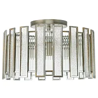 Люстра потолочная Agave 712054 Lightstar прозрачная на 5 ламп, основание серебряное в стиле арт-деко 