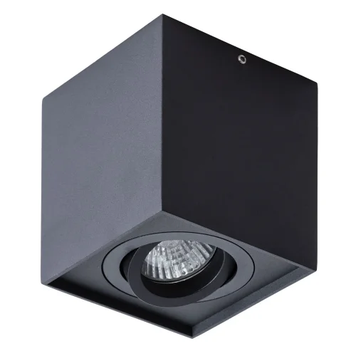Светильник накладной Factor A5544PL-1BK Arte Lamp чёрный 1 лампа, основание чёрное в стиле модерн квадратный