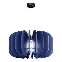 Светильник подвесной Sentito SL3004.403.01 ST-Luce синий 1 лампа, основание чёрное в стиле кантри модерн 