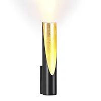 Бра LED Whitney 6671/8WL Odeon Light золотой чёрный 1 лампа, основание чёрное в стиле современный 