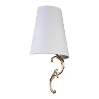 Бра Flor FLO-K-1(Z) Kutek белый на 1 лампу, основание золотое в стиле американский 