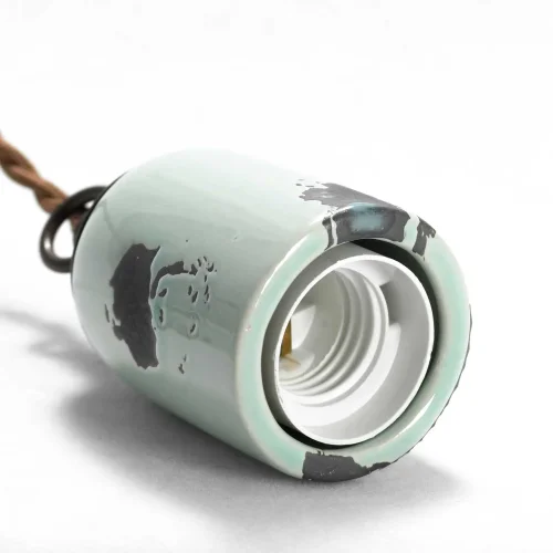 Светильник подвесной Vermilion LSP-8160 Lussole без плафона 1 лампа, основание коричневое голубое в стиле лофт  фото 2