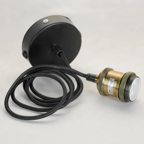 Светильник подвесной Tiffany LSP-9888-Shell Lussole бежевый 1 лампа, основание чёрное в стиле кантри тиффани цветы фото 5