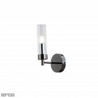 Бра Evolution W15609-1 AN+CL iLamp прозрачный 1 лампа, основание чёрное в стиле современный 