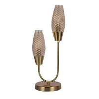 Настольная лампа Desire 10165/2 Copper Escada янтарная 2 лампы, основание медь металл в стиле современный 