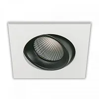 Светильник точечный LED Альфа CLD001KNW4 Citilux белый 1 лампа, основание чёрное белое в стиле современный 