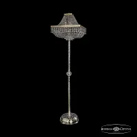 Торшер 19272T3/H/45IV-172 G Bohemia Ivele Crystal drops прозрачный 8 ламп, основание золотое в стиле классический
