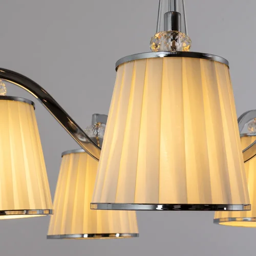 Люстра потолочная Talitha A4047PL-5CC Arte Lamp белая на 5 ламп, основание хром в стиле современный  фото 3