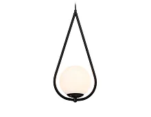 Светильник подвесной TR2598 Ambrella light белый 1 лампа, основание чёрное в стиле модерн 